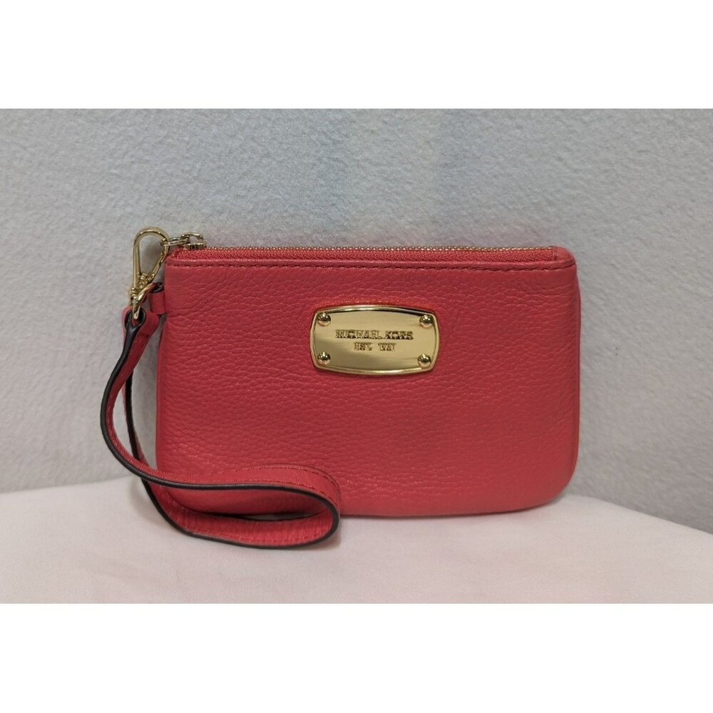 Michael Kors Pebbled Leather Wristlet Wallet